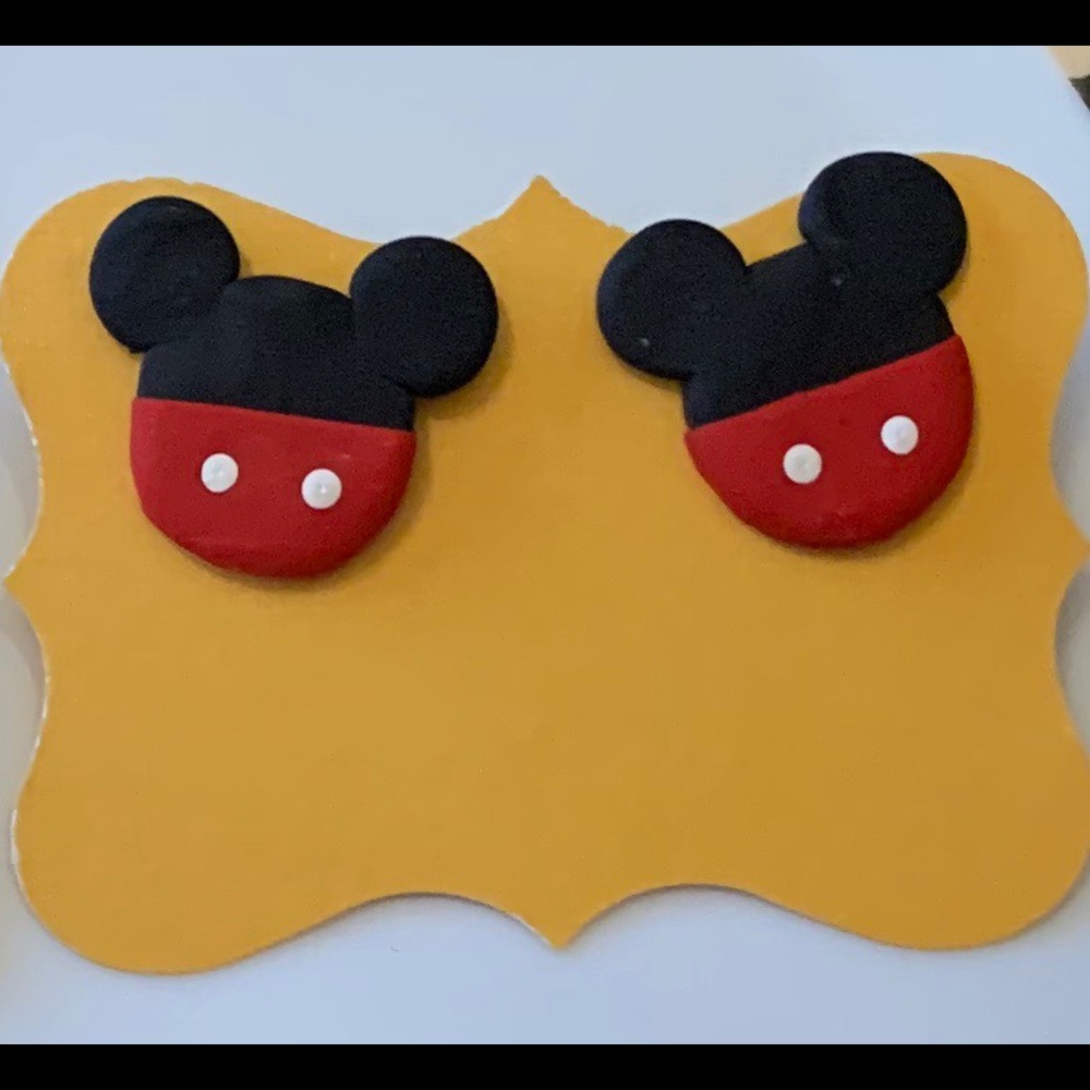 Mickey Polymer Clay Studs